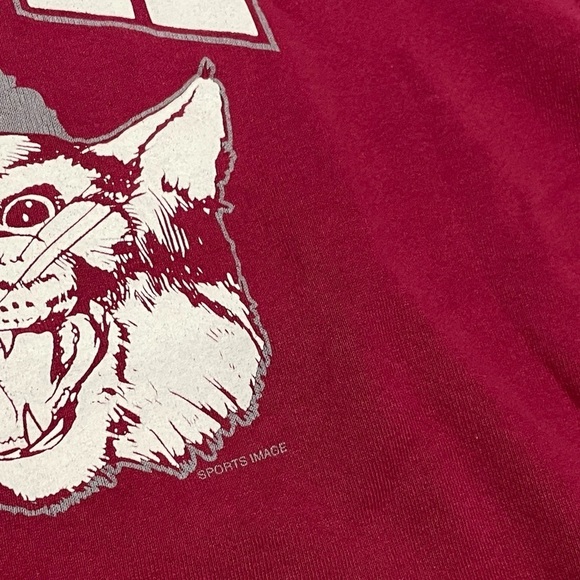 Vintage North Linn Lynx Cougars 1990s Crewneck Sports Jumper Sweatshirt - Picture 3 of 5